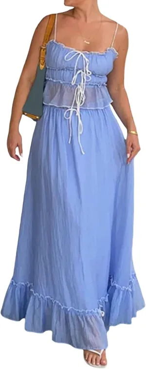 Women Y2k 2 Piece Maxi Skirt Set Floral Crop Top Bodycon Long Skirt Going Out Streetwear Outfits