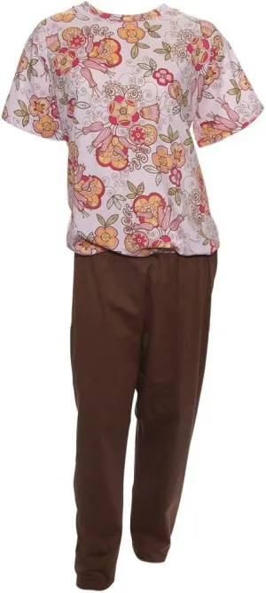 Women's Assorted Print-top Anti-Strip Jumpsuit-Style 4 (S)