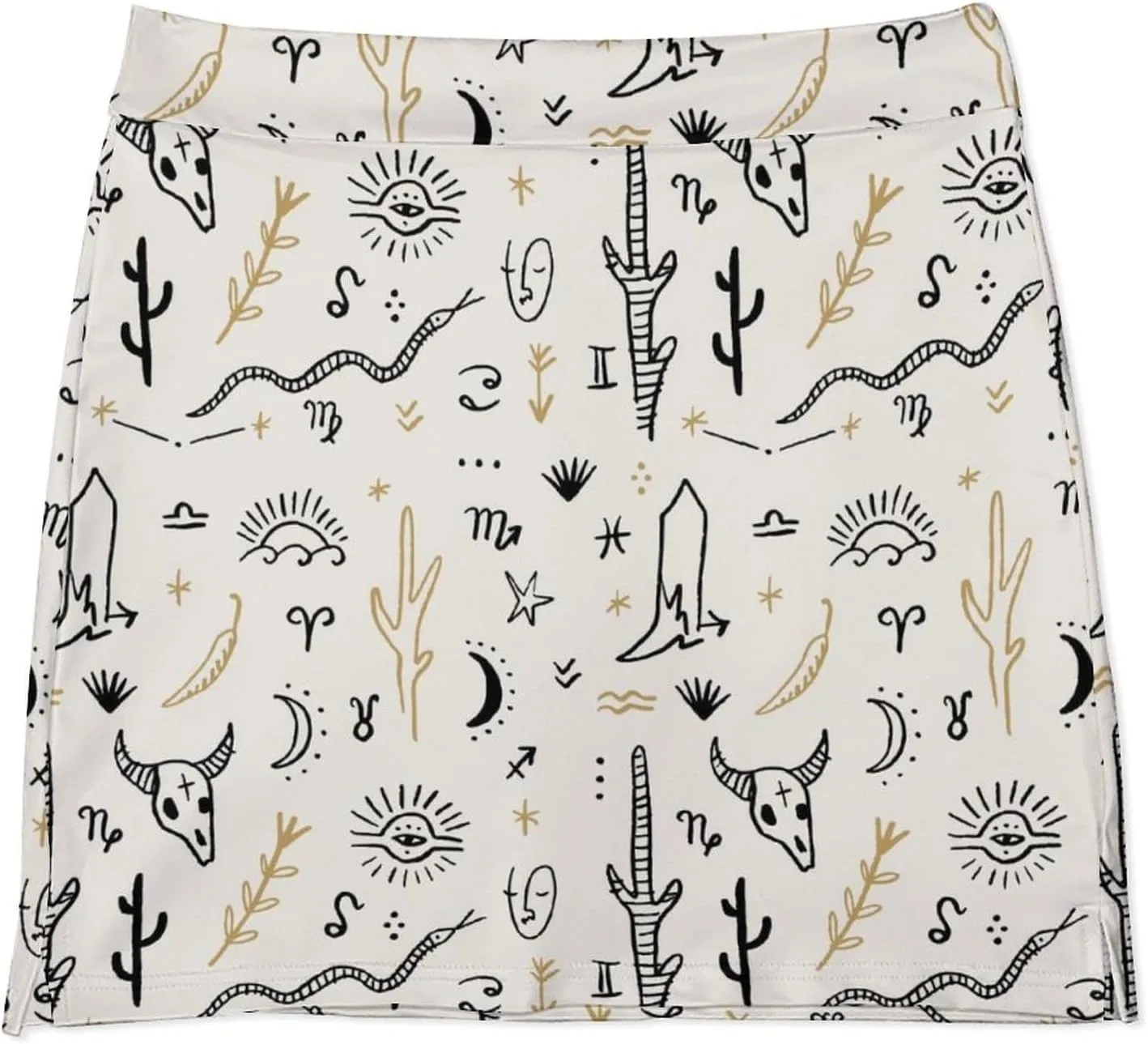 Women's Athletic Skirt Mini Elastic High Waist Yoga Workout Skorts with Inner Pocket Casual Wear