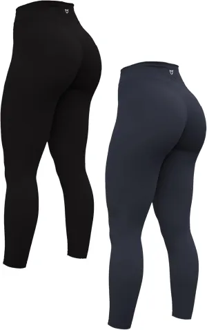 Women's Yoga Pants 7/8 High Waisted Workout Yoga Leggings for Women Butt Lifting Tummy Control Booty Tights