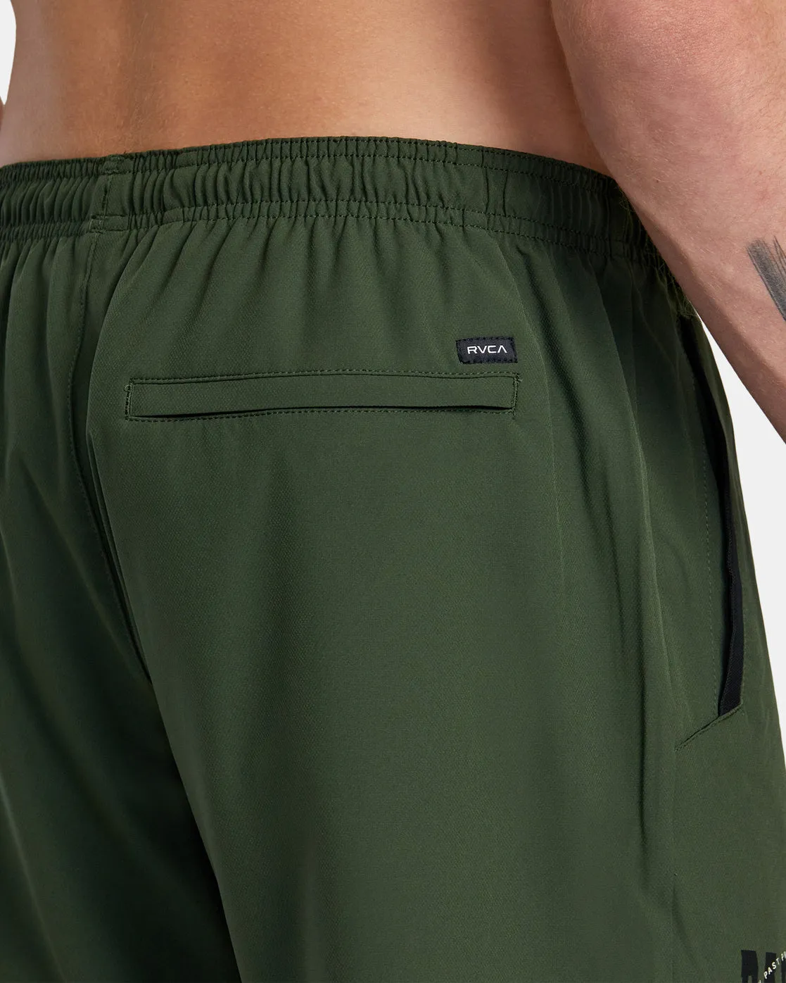 Yogger Stretch 17" Athletic Shorts - Dark Olive