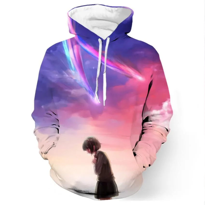 Your Name Mitsuha Miyamizu So cute - 3D Hoodie, T shirt, Sweatshirt, Tank Top